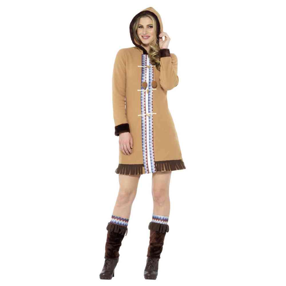 Smiffys - Arctic Lady Kostuum - Bruin